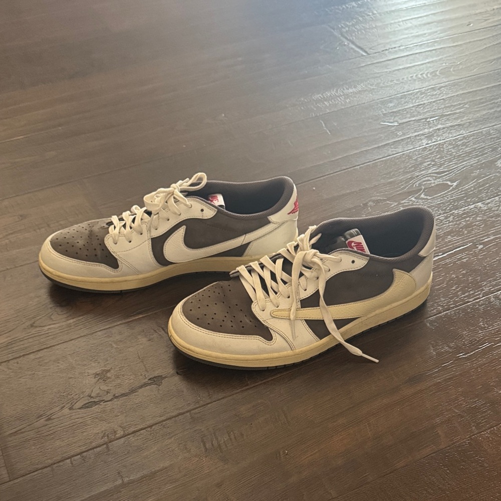 Men's Brown and Cream Sneakers